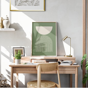 Minimale Kunst des Mittelaljahrhunderts II Poster