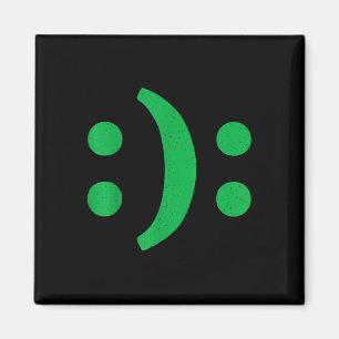 Minimale Kunst glücklicher trauriger Aussichten fü Magnet