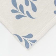 Minimale Küstenblaue Botanische Zweigmuster