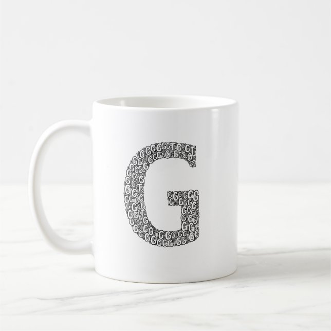 Minimale Letter G Kaffeetasse  (Links)