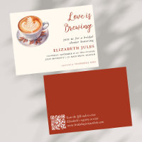 Minimale Liebe ist das Brechen von Kaffee Brautpar