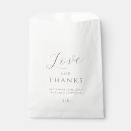 Minimale Lila Liebe und Dank für die Tasche Geschenktütchen