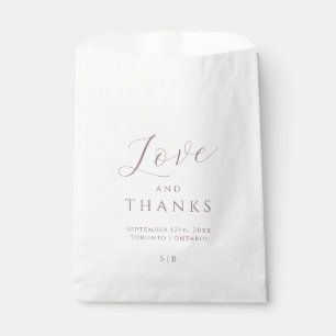 Minimale Lila Liebe und Dank für die Tasche Geschenktütchen