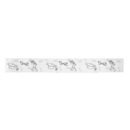 Minimale Line-Art-Abschluss-Verpackungspapier Satinband
