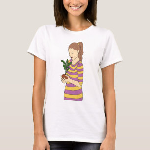 Minimale Linie Kunst, Dichtung und Musik T-Shirt