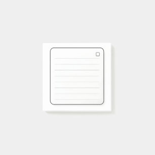 Minimale Linien-Klebezettel druckbar Einfache Li Post-it Klebezettel
