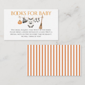 Minimale Little Boo Halloween-Baby-Party Begleitkarte