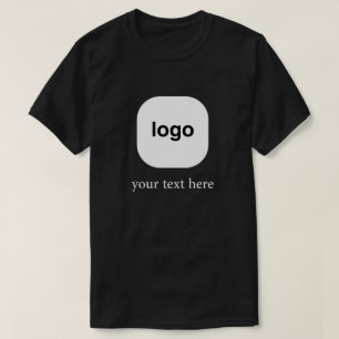 Minimale Logogestaltung mit individuellem Text T-Shirt