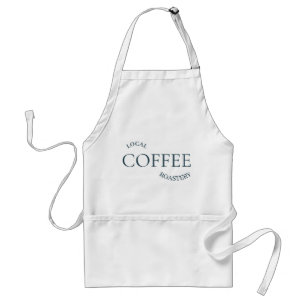 Minimale lokale Kaffeerösterei-Logo Schürze