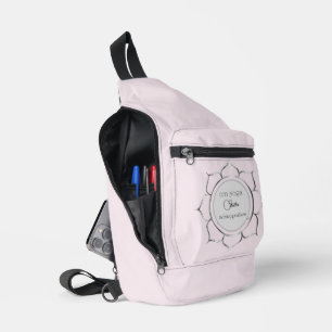 Minimale Lotus-Mandala-Branding Crossbody Bag