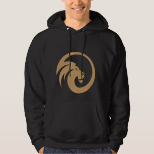 Minimale Löwen-Grafik-Hoodie für Männer Hoodie