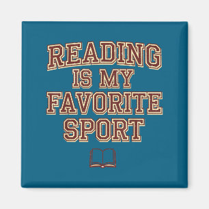 Minimale lustige Bücherliebhaber lesen für Magnet