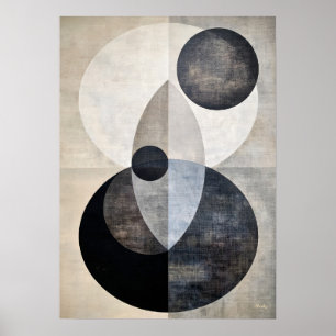 Minimale Luxus-Art-Deco-Geometrische-Abstrakte-Neu Poster