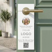 Minimale Makler-Logo Entschuldigung für Ihre Abwes