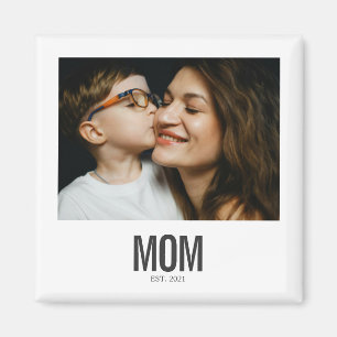 Minimale Mama Established Vintage Sofortbild Foto Magnet