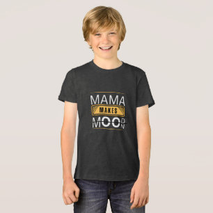 Minimale Mama-Mood-Mond-Bär-Gestaltung Tri-Blend Shirt