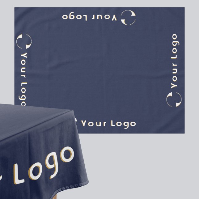 Minimale Markenmesse Navy Blue Tischdecke (Von Creator hochgeladen)