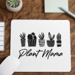 Minimale Minimalistische Pflanze Mama Mama Schwarz Mousepad<br><div class="desc">Dies ist eine Minimal Minimalistische Pflanze Mama Mama Schwarz-weiße Pflanze Mama Mouse Pad!</div>