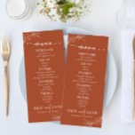 Minimale Minimalistische Terracotta Branch Leaf We Menükarte<br><div class="desc">Das ist ein Minimal Minimalistische Terracotta Zweigstelle Leaf Wedding Menü.</div>