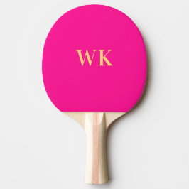 Minimale Mit Monogramm Initialwerte für Hot Pink Tischtennis Schläger