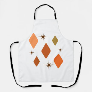 Minimale mittlere Mod Diamonds Orange Schürze