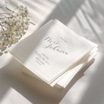 Minimale moderne Brautparty-Serviette | Zukünftige