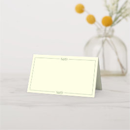 Minimale moderne editierbare Hochzeit Platzkarte