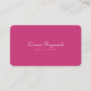 minimale moderne, elegante schlichte pinkfarbene w visitenkarte