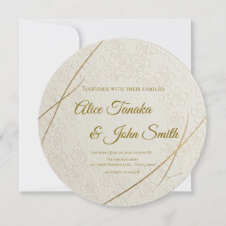 Minimale moderne Hochzeitseinladung – Elegant JP Einladung