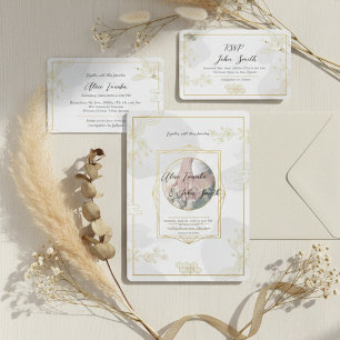 Minimale moderne Hochzeitseinladung – Elegant JP Einladung