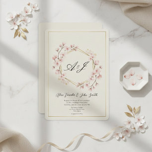 Minimale moderne Hochzeitseinladung – Elegant JP Einladung