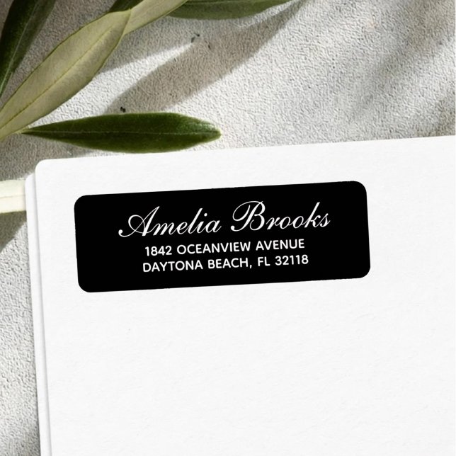 Minimale moderne Schrift Rücksendeadresse Benutzer (Von Creator hochgeladen)