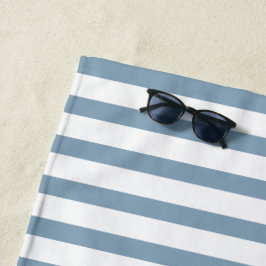 Minimale moderne Streifenmuster in Blau Strandtuch