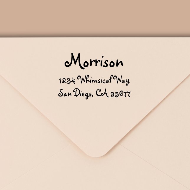 Minimale moderne Typografie-Rücksendeadresse Permastempel (Von Creator hochgeladen)