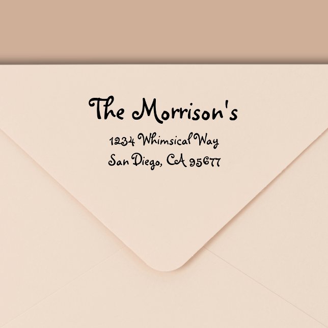 Minimale moderne Typografie-Rücksendeadresse Permastempel (Von Creator hochgeladen)