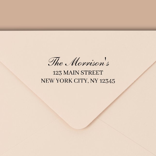 Minimale moderne Typografie-Rücksendeadresse Permastempel (Von Creator hochgeladen)