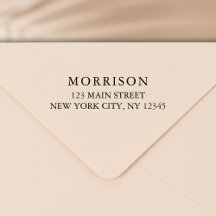 Minimale moderne Typografie-Rücksendeadresse