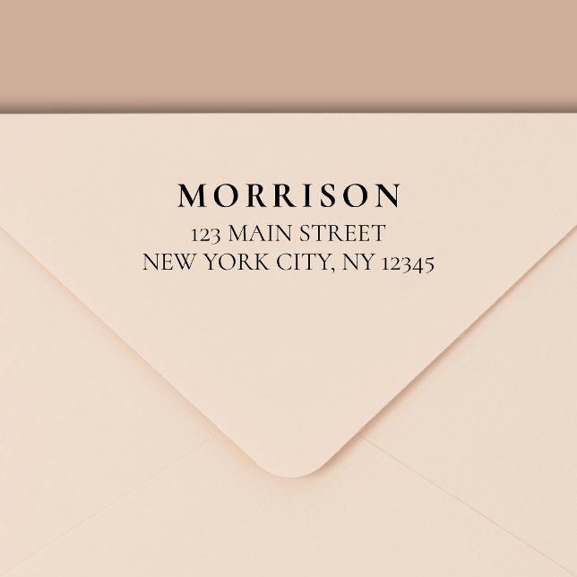 Minimale moderne Typografie-Rücksendeadresse Permastempel (Von Creator hochgeladen)