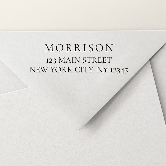 Minimale moderne Typografie-Rücksendeadresse Permastempel (Von Creator hochgeladen)