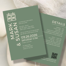 Minimale moderne vietnamesisch-englische Hochzeit 