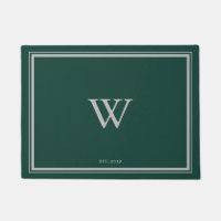 Minimale Monogram Welcome Pine Green | Grau