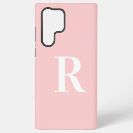 Minimale Monogramm Modernes Rosa Samsung Galaxy Hülle