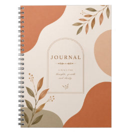 Minimale neutrale Journal-Notizbuch |  Notizblock