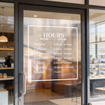 Minimale Öffnungszeiten Transparenter Fensteraufkl