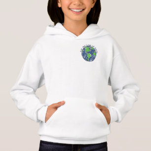 Minimale Öko Für die Liebe zum Tag der Erde Kinder Hoodie