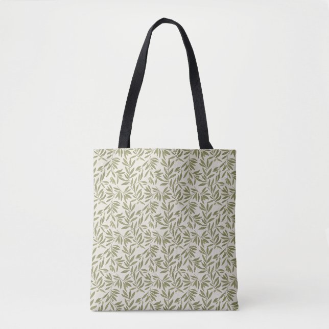 Minimale Olivenzweig-Muster Tasche (Vorderseite)