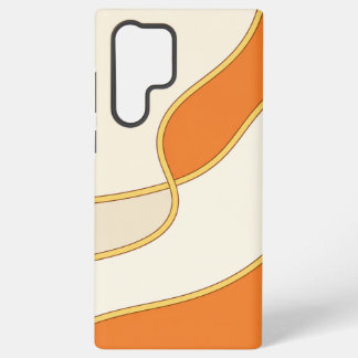 Minimale orange Kurven-Handyhülle Samsung Galaxy Hülle