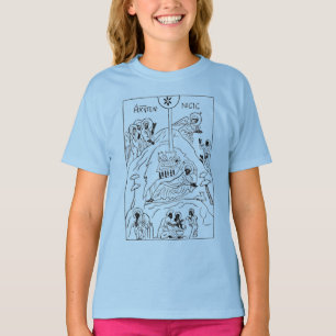 Minimale orthodoxe Weihnachtskrippe T-Shirt
