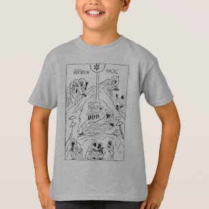 Minimale orthodoxe Weihnachtskrippe T-Shirt