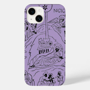 Minimale orthodoxe Weihnachtsszene Case-Mate iPhone 14 Hülle